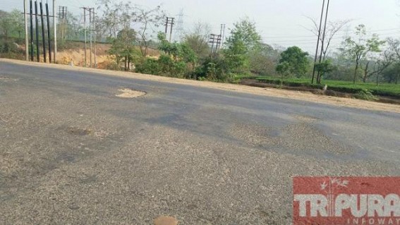 Poor renovation work of NH-44 has turned vehicle journey into bullock cart ride at Agartala-Udaipur road Poor renovation work of NH-44 has turned vehicle journey into bullock cart ride at Agartala-Udaipur road